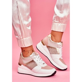 Moow Chaussures de sport femme Sneakers Blanc et Rose Dillion multicolore jaune 1