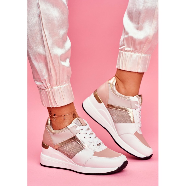 Moow Chaussures de sport femme Sneakers Blanc et Rose Dillion multicolore jaune 1