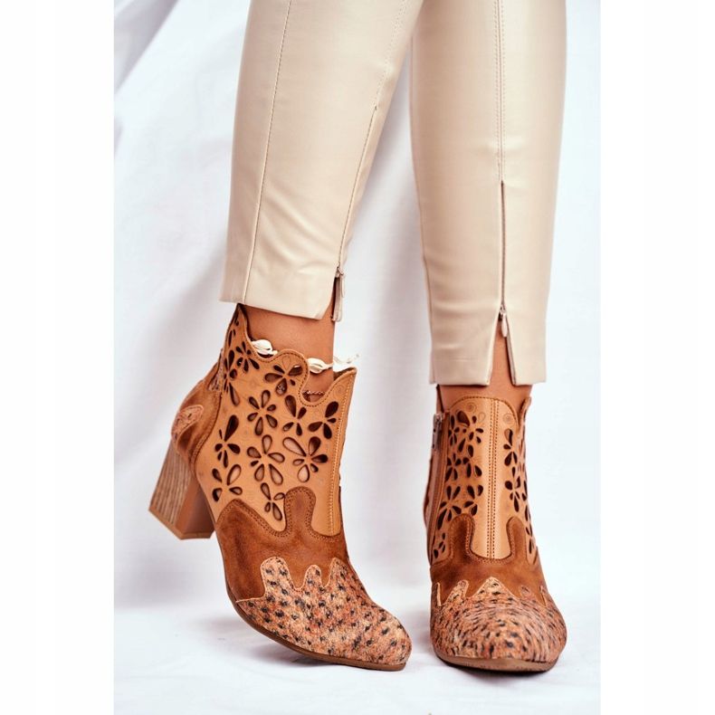 Bottes Femme À Talons Hauts Maciejka Printemps Rouge 04369-29 brun 2