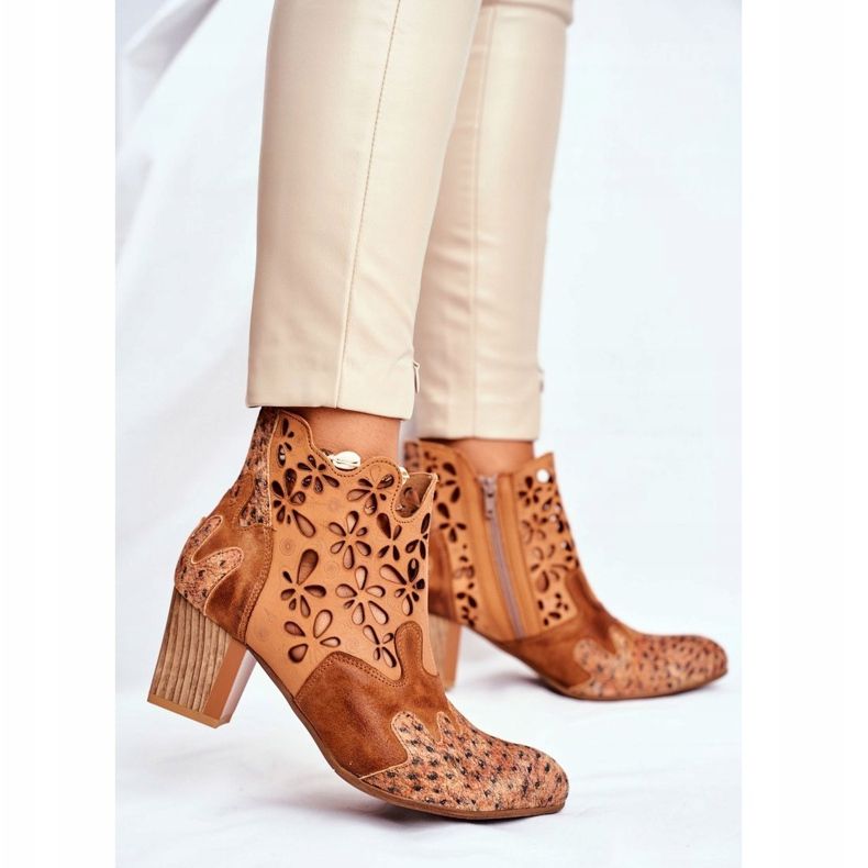 Bottes Femme À Talons Hauts Maciejka Printemps Rouge 04369-29 brun 1