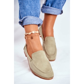 SEA Richelieu Femme Slip On Daim Vert Twinky 2