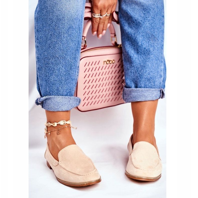 PS1 Richelieus Femme Slip On Daim Beige Twinky 1