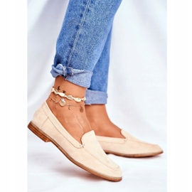 PS1 Richelieus Femme Slip On Daim Beige Twinky 3