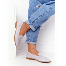 PS1 Richelieus Femme Slip On Daim Gris Twinky 3