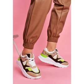 PS1 Chaussures de sport pour femmes Sneakers White Freak blanc brun multicolore 2