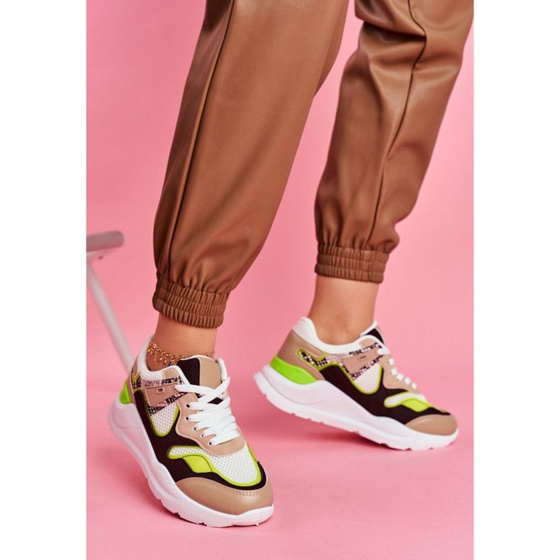 PS1 Chaussures de sport pour femmes Sneakers White Freak blanche brun multicolore 2