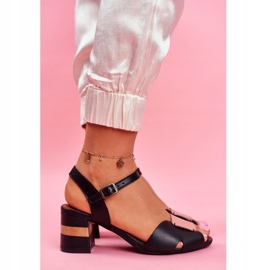 Sandales Femme Maciejka Cuir Noir 04120-01 / 00-5 jaune 2