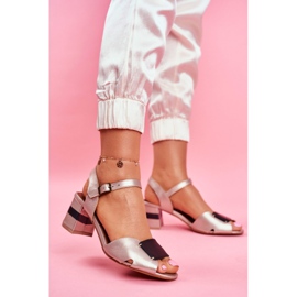 Sandales Femme Maciejka Cuir Doré 04120-25 / 00-5 noir jaune 2