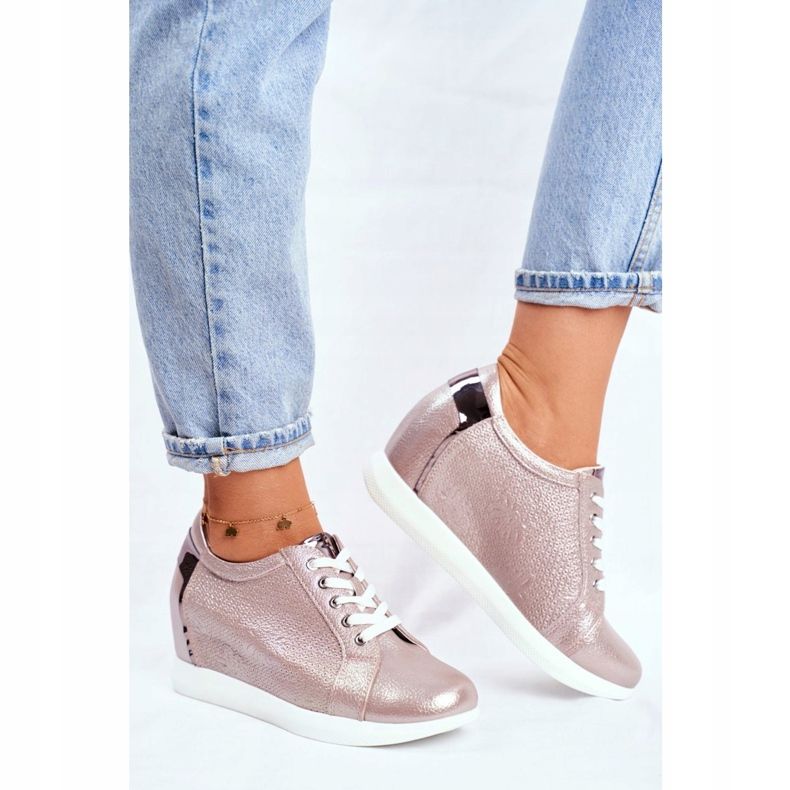 Baskets Femme Sergio Leone Beige Sparkle SP235 2 Baskets Femme Sergio Leone Beige Sparkle SP235 2