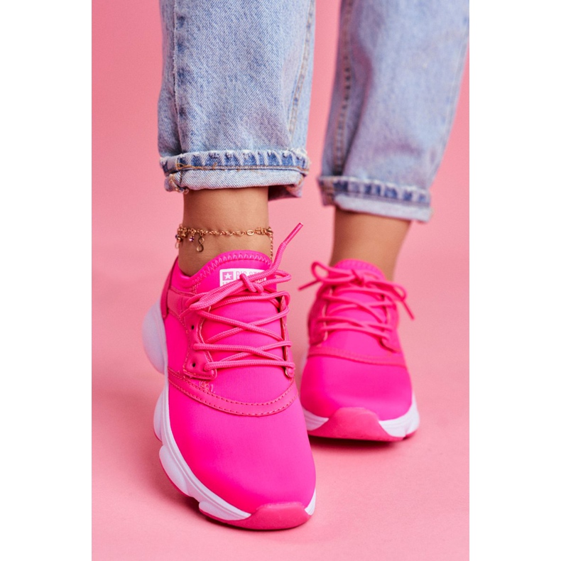 Chaussures de sport pour femmes Sneakers Big Star Neon Pink FF274931 rose 2 Chaussures de sport pour femmes Sneakers Big Star Neon Pink FF274931 rose 2