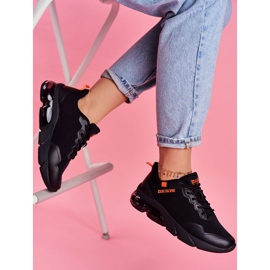 Chaussures de sport pour femmes Baskets Big Star Noir FF274946 le noir orange 2