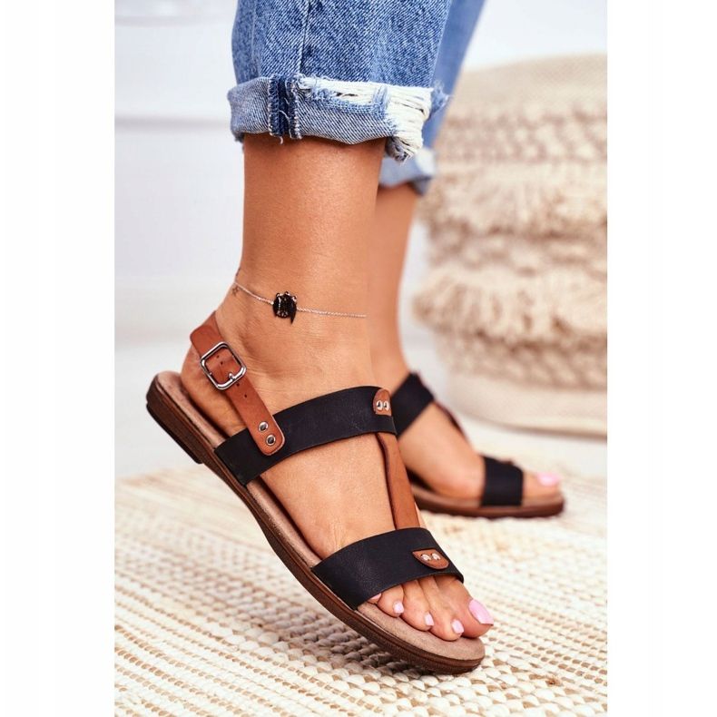 EVE Sandales élégantes pour femmes 20SD35-0307 Noir Renna le noir 1