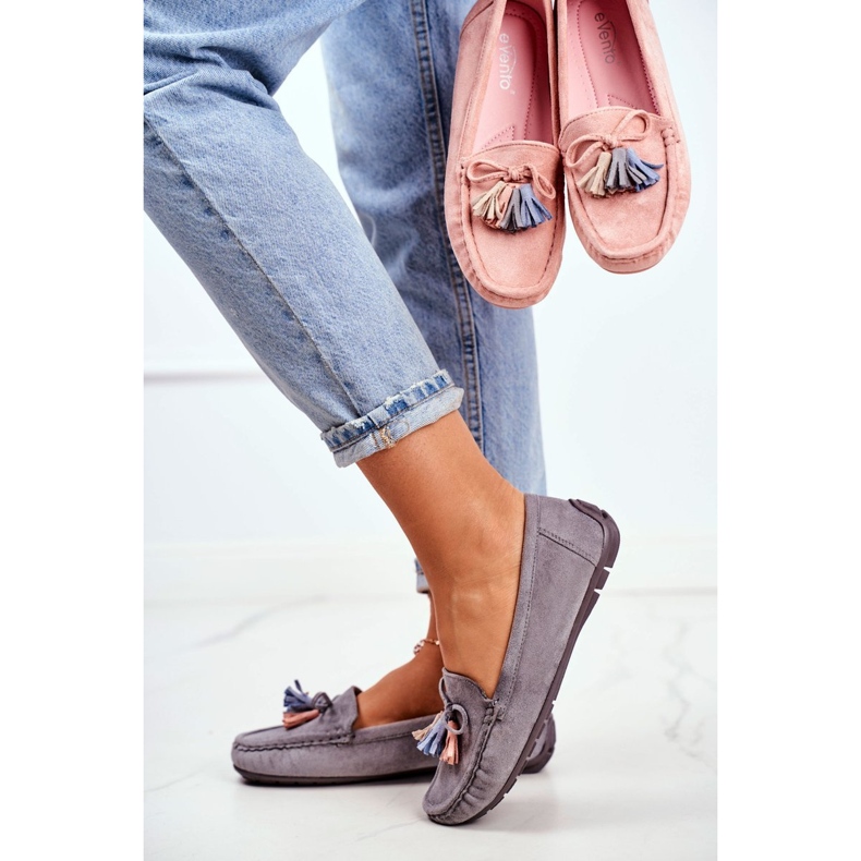 EVE Mocassins Femme Daim 20PB35-2003 Gris Donna Mia 1