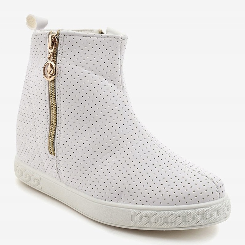 Baskets blanches bottines A03 1