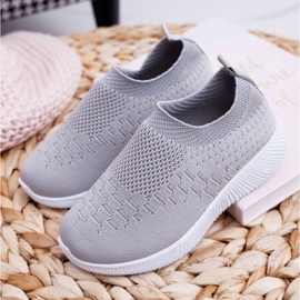 EVE Chaussures de Sport Enfant Gris Lambi 1