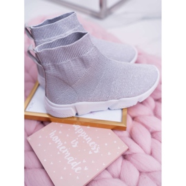 FRROCK Chaussures de sport pour enfants Brocade Silver Deva gris 2