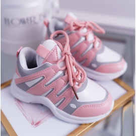 Chaussures de sport roses pour enfants Nathie 1