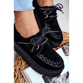 Smith's Creepers en daim noir sur la plateforme Gocain le noir 6