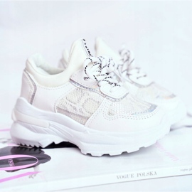 FRROCK Chaussures de sport pour enfants Blanc Snake Matylda 1