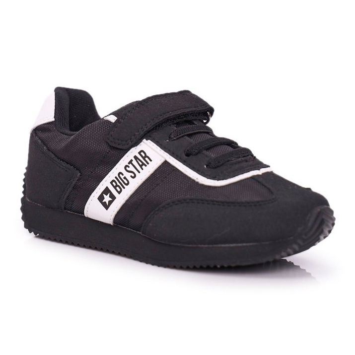 Chaussures de sport pour enfants Big Star avec velcro noir FF374134 1