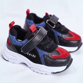 ABCKIDS Chaussures de sport pour enfants noirs et bleu marine abcids b932104063 1