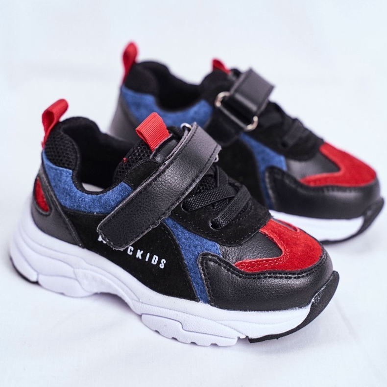ABCKIDS Chaussures de sport pour enfants noirs et bleu marine abcids b932104063 1