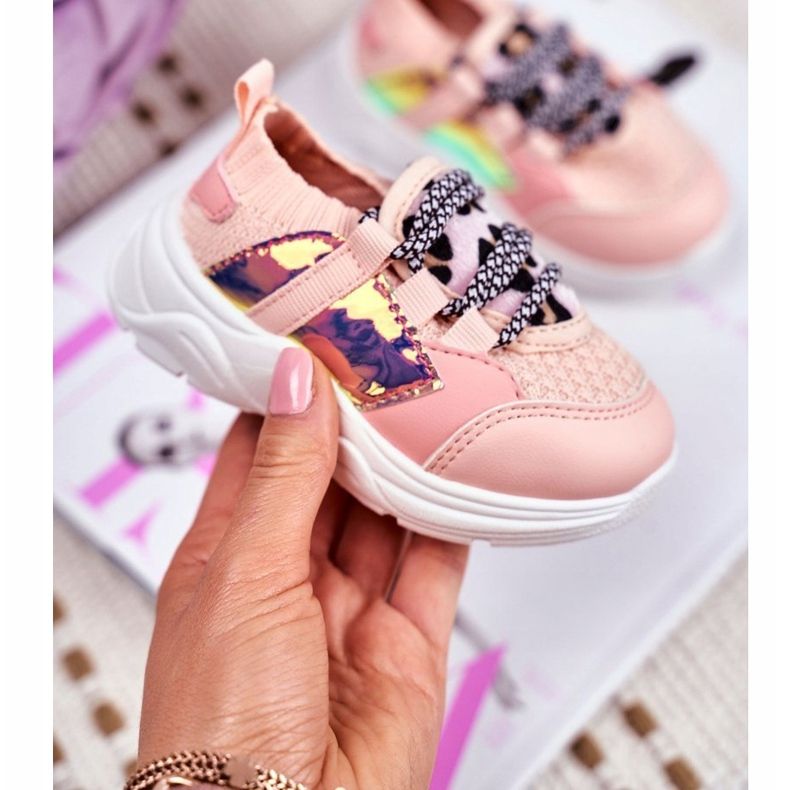 FRROCK Chaussures de sport Velma roses pour enfants 1