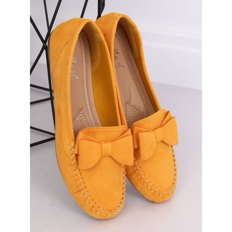 Mocassins femme miel B2020-6 Jaune 1
