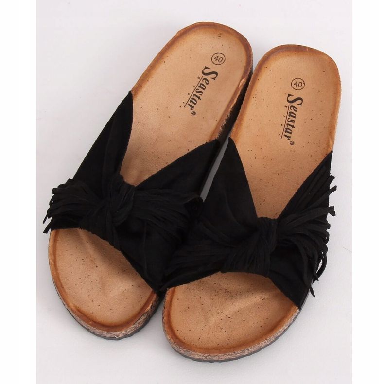 Chaussons femme Boho noirs CK136P Noir 1