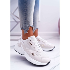 FRJ Chaussures Sport Femme Blanc Beige Szantal blanche brun 1