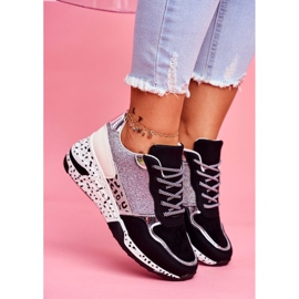 Chaussures Sport Femme Semelle Épaisse Noir Nokien 1