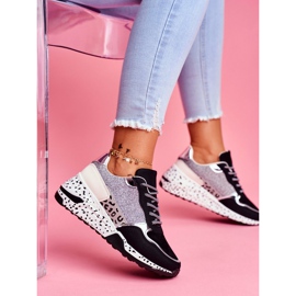 Chaussures Sport Femme Semelle Épaisse Noir Nokien 2