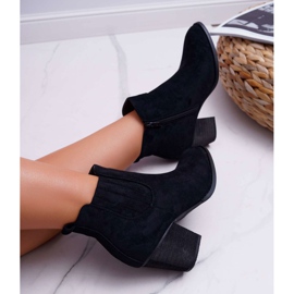 FRID Bottes Pour Femmes À Talons Hauts En Daim Noir Gomen le noir 4