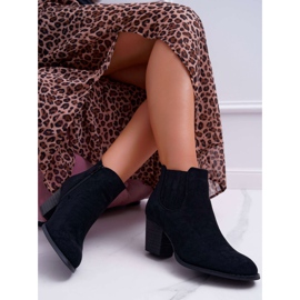 FRID Bottes Pour Femmes À Talons Hauts En Daim Noir Gomen le noir 2