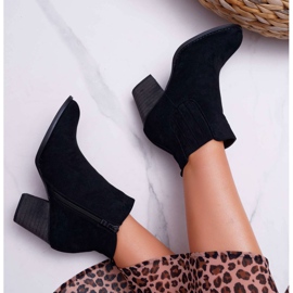 FRID Bottes Pour Femmes À Talons Hauts En Daim Noir Gomen le noir 3