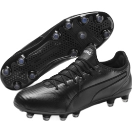 Chaussures de football Puma King Pro Fg M 105608 01 noir 2