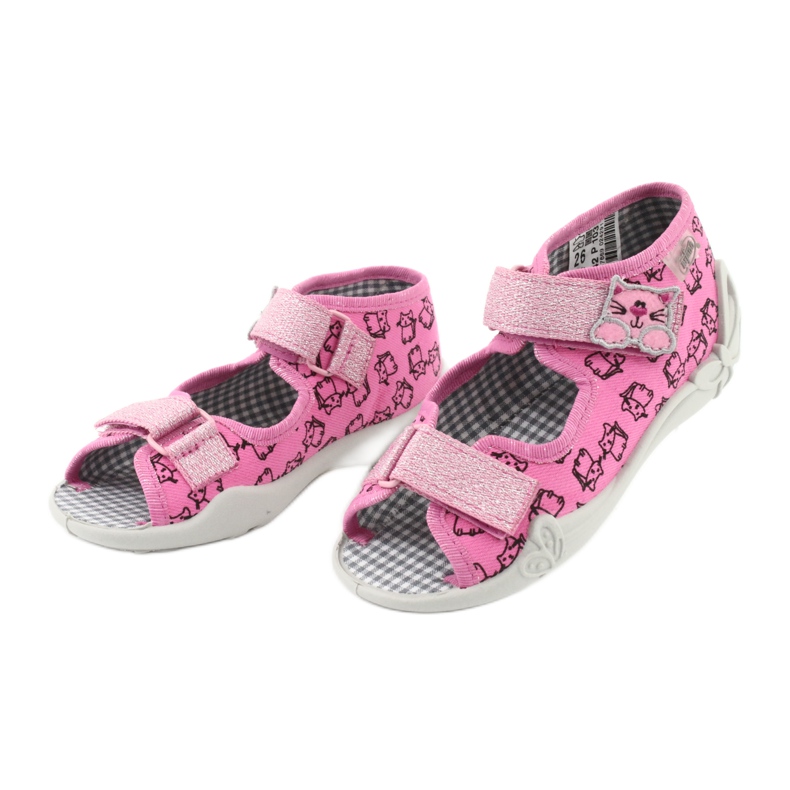Chaussures pour enfants Befado 242P103 noir rose 3