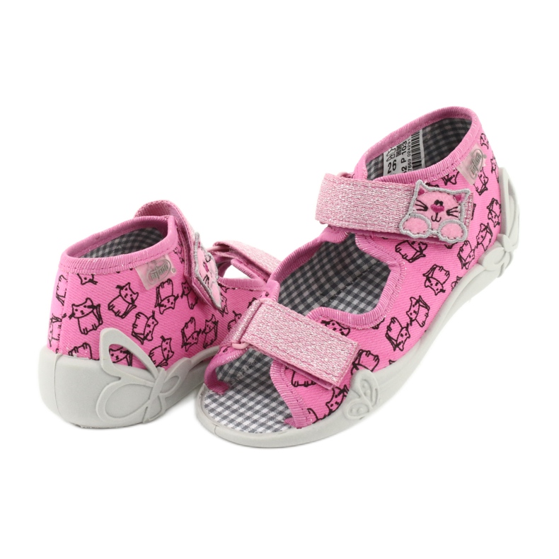 Chaussures pour enfants Befado 242P103 le noir rose 4