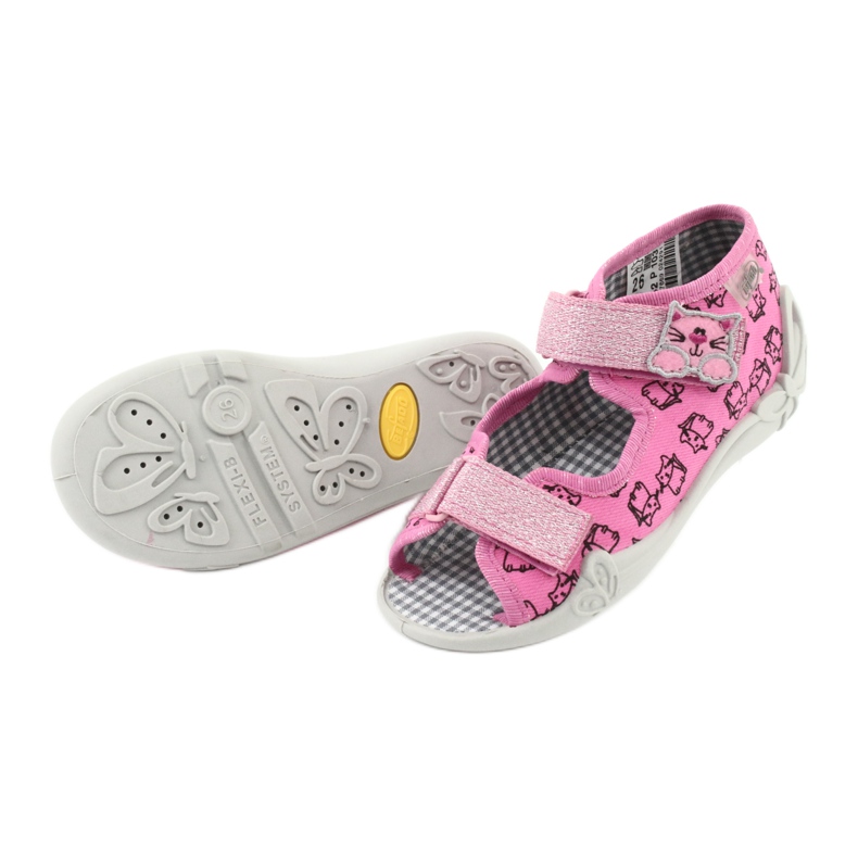 Chaussures pour enfants Befado 242P103 le noir rose 5