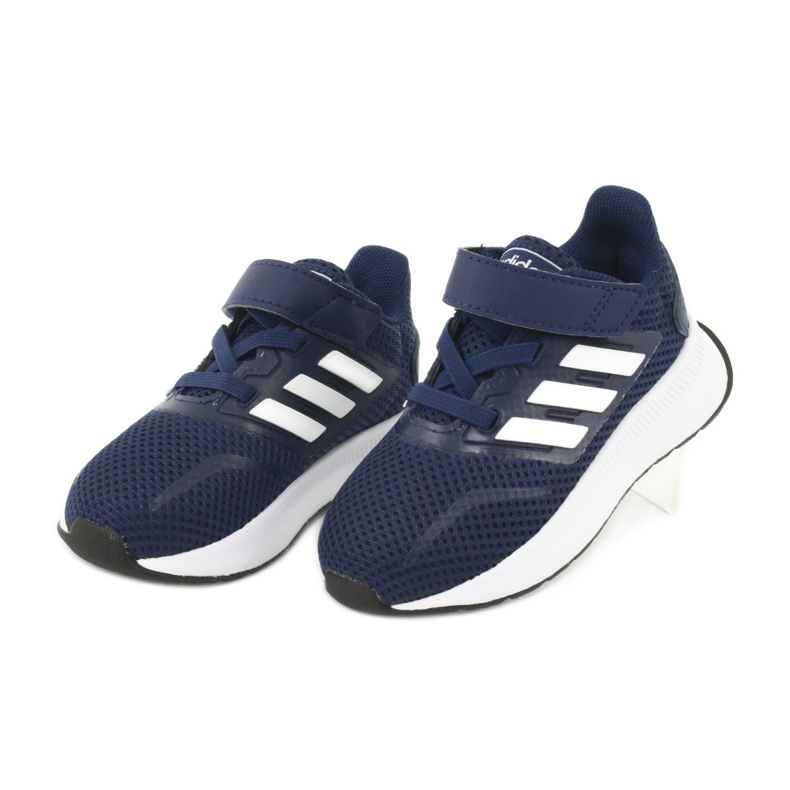 Chaussures Adidas Runfalcon I Jr EG6153 blanc bleu marine 3