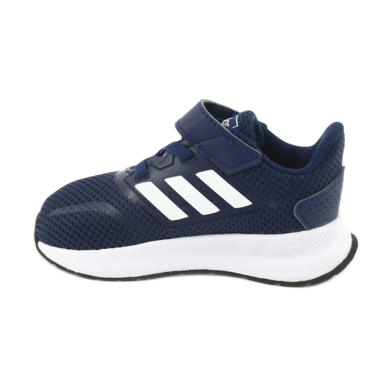 Chaussures Adidas Runfalcon I Jr EG6153 blanche bleu marin 2