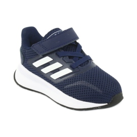 Chaussures Adidas Runfalcon I Jr EG6153 blanche bleu marin 1