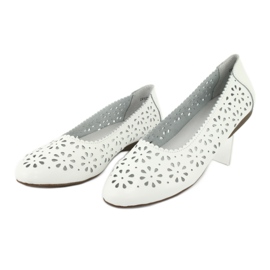 Ballerines blanches ajourées Filippo 680 3