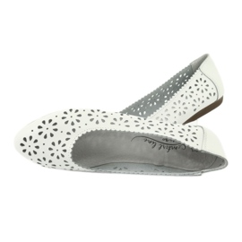 Ballerines blanches ajourées Filippo 680 5