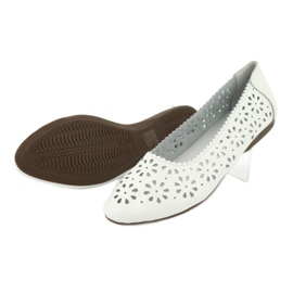Ballerines blanches ajourées Filippo 680 4