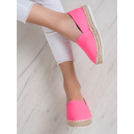 Small Swan Espadrilles textiles rose 1