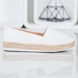Small Swan Espadrilles textiles blanche 4