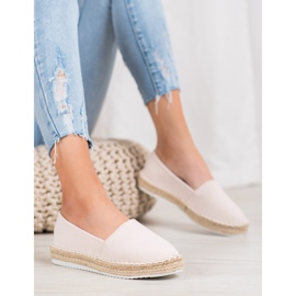 Small Swan Espadrilles textiles brun 1