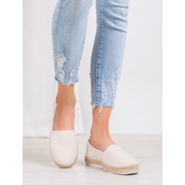 Small Swan Espadrilles textiles brun 5