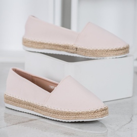 Small Swan Espadrilles textiles brun 4